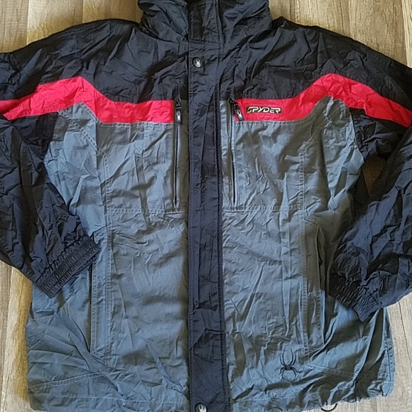 Spyder Other - Mens Spyder Axys Ski Jacket & Vest Black Gray Red